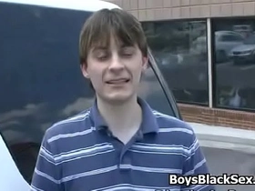Blacks on boys - gay interracial nasty fuck video 12